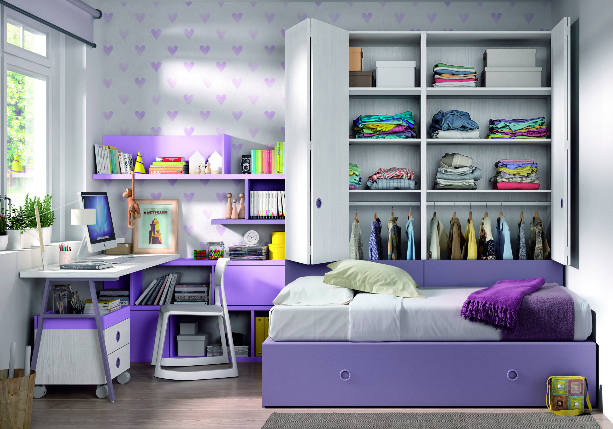 Las 100 mejores ideas para decorar dormitorios juveniles