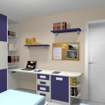 Proyecto 3D dormitorio juvenil