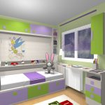 Proyecto 3D dormitorio juvenil