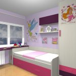 Proyecto 3D dormitorio juvenil