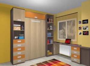 Proyecto 3D dormitorio juvenil