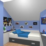 Proyecto 3D dormitorio juvenil