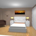 Proyecto 3D dormitorio matrimonio