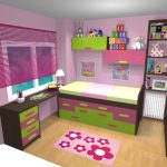 Proyecto 3D dormitorio juvenil